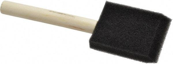 Premier Paint Roller - 2" Foam Foam Paint Brush - 2-1/2" Bristle Length, 4" Wood Handle - USA Tool & Supply