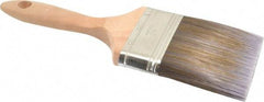 Premier Paint Roller - 4" Flat Synthetic Varnish Brush - 3-3/4" Bristle Length, 7-1/4" Wood Handle - USA Tool & Supply