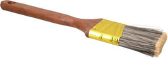 Premier Paint Roller - 2" Angled Synthetic Sash Brush - 2-1/2" Bristle Length, 9" Wood Handle - USA Tool & Supply
