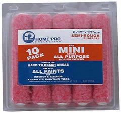 Premier Paint Roller - 1/2" Nap, Mini Paint Roller - 6-1/2" Wide, Includes Roller Cover - USA Tool & Supply