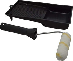 Premier Paint Roller - Mini Paint Roller Set - 4" Wide, Includes Paint Tray & Roller Cover - USA Tool & Supply