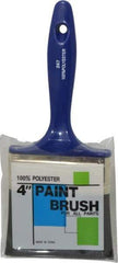 Premier Paint Roller - 4" Synthetic Wall Brush - 2-3/4" Bristle Length, 6-3/4" Plastic Handle - USA Tool & Supply