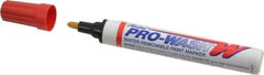 Markal - Red Oil-Based Paint Marker - Fine Tip, Alcohol Base Ink - USA Tool & Supply