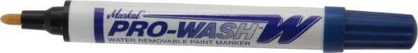 Markal - Blue Oil-Based Paint Marker - Fine Tip, Alcohol Base Ink - USA Tool & Supply