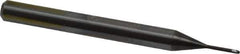 OSG - 0.8mm Diam, 0.6mm LOC, 2 Flute Solid Carbide Ball End Mill - WXL Finish, Single End, 45mm OAL, 4mm Shank Diam, Spiral Flute - USA Tool & Supply