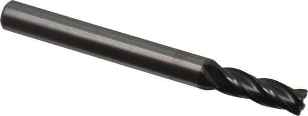 OSG - 7/32", 4 Flute, Single End, Solid Carbide, 0.02" Corner Radius End Mill - 2-1/2" OAL, 30° Helix, Right Hand Flute, 5/8" LOC, Right Hand Cut - USA Tool & Supply