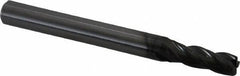 OSG - 7/32", 4 Flute, Single End, Solid Carbide, 0.03" Corner Radius End Mill - 2-1/2" OAL, 30° Helix, Right Hand Flute, 5/8" LOC, Right Hand Cut - USA Tool & Supply