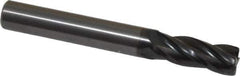 OSG - 5/16", 4 Flute, Single End, Solid Carbide, 0.03" Corner Radius End Mill - 2-1/2" OAL, 30° Helix, Right Hand Flute, 13/16" LOC, Right Hand Cut - USA Tool & Supply