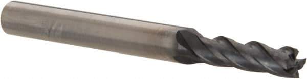 OSG - 5/32", 9/16" LOC, 3/16" Shank Diam, 2" OAL, 4 Flute, Solid Carbide Square End Mill - Single End, WXL Finish, Spiral Flute, 30° Helix, Centercutting, Right Hand Cut, Right Hand Flute, Series 3604 - USA Tool & Supply