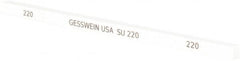 Made in USA - 220 Grit Aluminum Oxide Square Polishing Stone - USA Tool & Supply