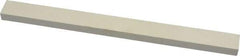 Made in USA - 900 Grit Aluminum Oxide Rectangular Polishing Stone - Super Fine Grade, 1/2" Wide x 6" Long x 1/4" Thick - USA Tool & Supply