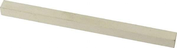 Made in USA - 900 Grit Aluminum Oxide Square Polishing Stone - Super Fine Grade, 1/4" Wide x 4" Long x 1/4" Thick - USA Tool & Supply