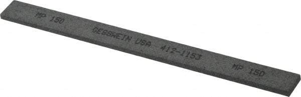 Made in USA - 150 Grit Silicon Carbide Rectangular Polishing Stone - Very Fine Grade, 1/2" Wide x 6" Long x 1/8" Thick - USA Tool & Supply