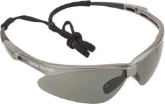 Jackson Safety - Smoke Lenses, Framed Polarized Glasses - Scratch Resistant, Gray Frame, Size Universal, Wrap Around - USA Tool & Supply
