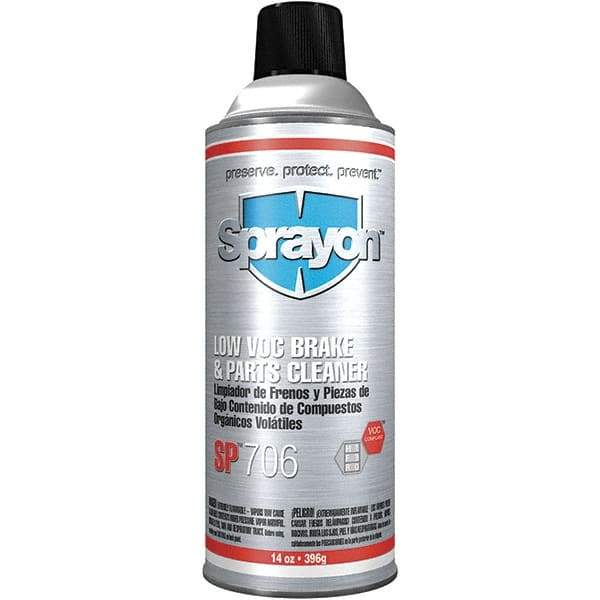 Sprayon - Acetone Brake Parts Cleaner - 14 oz Aerosol Can - USA Tool & Supply