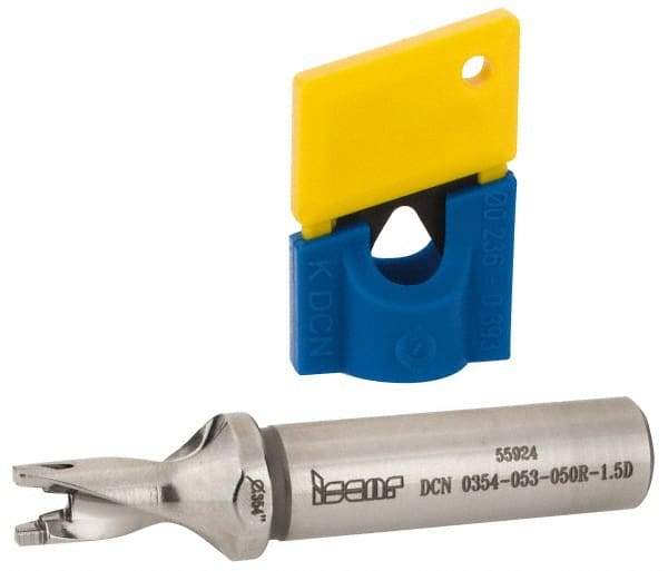 Iscar - 0.354" to 0.37" Diam, 1.5xD, 0.53" Max Depth, 1/2" Shank Diam, 2.92" OAL, Replaceable-Tip Drill - FCP, ICK, ICK-2M, ICM, ICN, ICP, iCP-2M Insert, 9 Seat Size, 51122224 Toolholder, Series SumoCham - USA Tool & Supply