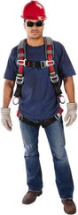 MSA - 310 Lb Capacity, Size X-Large, Full Body Vest Harness - Webbing, Quick-Connect Leg Straps, Quick-Connect Chest Strap, Full Body Protection - USA Tool & Supply