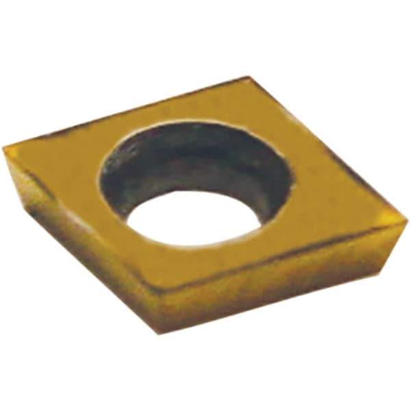 Tool-Flo - CDCD505 Grade GP22R Carbide Boring Insert - TiN Finish, Diamond, 0.04" Thick, 0.007" Corner Radius - USA Tool & Supply