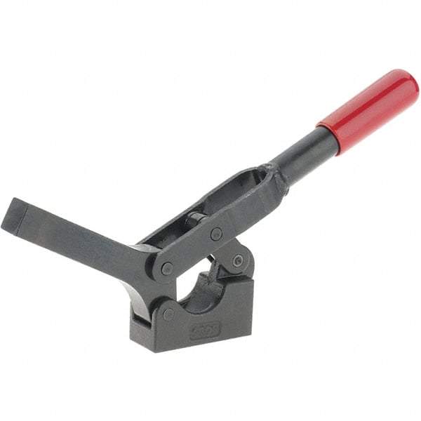 De-Sta-Co - 600 Lb Holding Capacity, Horizontal Handle, Manual Hold Down Toggle Clamp - 69° Handle Movement, 90° Bar Opening, Solid Bar, Solid Base, Oxide Finish, Forged Alloy Steel - USA Tool & Supply