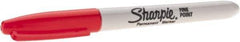 Dymo - Red Permanent Marker - Fine Felt Tip, AP Nontoxic Ink - USA Tool & Supply