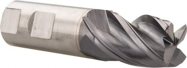 SGS - 1", 4 Flute, Single End, Solid Carbide, 0.06" Corner Radius End Mill - 4" OAL, 30° Helix, Right Hand Flute, 1-1/2" LOC, Right Hand Cut - USA Tool & Supply