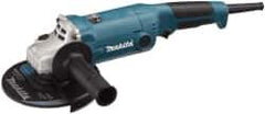 Makita - 6" Wheel Diam, 10,000 RPM, Corded Angle & Disc Grinder - 5/8-11 Spindle, 120 Volts, 10.5 Amps - USA Tool & Supply