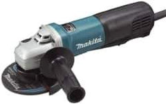 Makita - 5" Wheel Diam, 11,500 RPM, Corded Angle & Disc Grinder - 5/8-11 Spindle, 120 Volts, 13 Amps - USA Tool & Supply