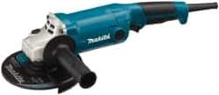 Makita - 6" Wheel Diam, 10,000 RPM, Corded Angle & Disc Grinder - 5/8-11 Spindle, 120 Volts, 10.5 Amps - USA Tool & Supply