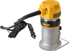 DeWALT - 16,000 to 27,000 RPM, 1.25 HP, 7 Amp, Fixed Base Electric Router - 115 Volts, 1/4 Inch Collet - USA Tool & Supply