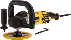 DeWALT - 7" Pad Diam, 600 & 3,500 RPM, Handheld Electric Polisher - 5/8-11" Spindle Thread, 12 Amps, 115 Volts - USA Tool & Supply