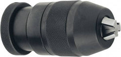 Accupro - JT2 Short, 1/32 to 5/16" Capacity, Tapered Mount Steel Drill Chuck - Keyless, 37.01mm Sleeve Diam, 2-53/64" Open Length - Exact Industrial Supply