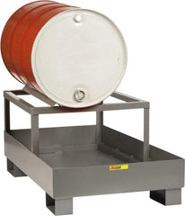 Little Giant - 33 Gal Sump, 1 Drum, Steel Drum Rack - 51" Long x 26" Wide x 22" High - USA Tool & Supply