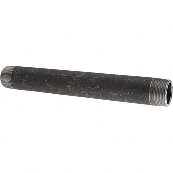 Value Collection - Black Pipe Nipples & Pipe Style: Welded Pipe Size: 1-1/4 (Inch) - USA Tool & Supply