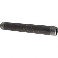Value Collection - Black Pipe Nipples & Pipe Style: Welded Pipe Size: 1-1/4 (Inch) - USA Tool & Supply