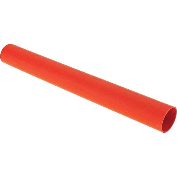 Value Collection - 8" Long Heat Shrink Electrical Tubing - Red - USA Tool & Supply