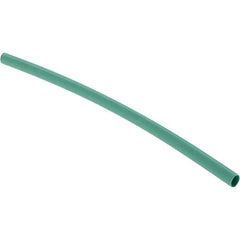 Value Collection - 4" Long Heat Shrink Electrical Tubing - Green - USA Tool & Supply