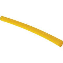 Value Collection - 4" Long Heat Shrink Electrical Tubing - Yellow - USA Tool & Supply