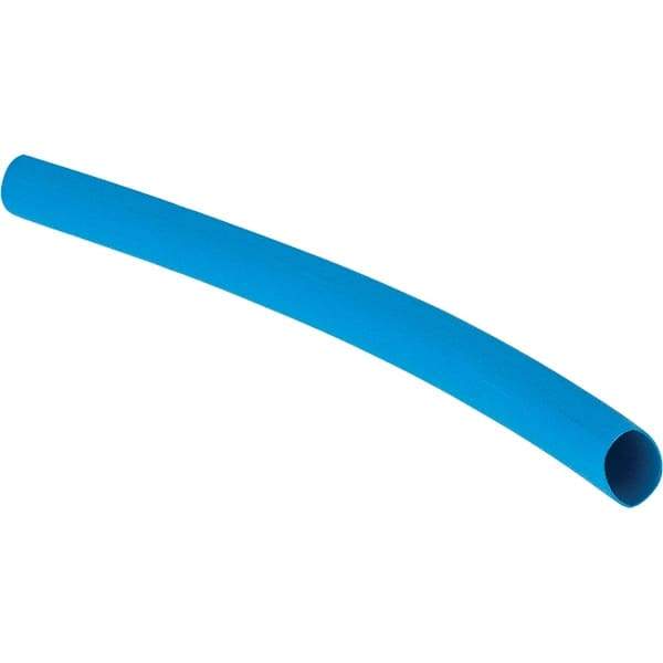 Value Collection - 4" Long Heat Shrink Electrical Tubing - Blue - USA Tool & Supply