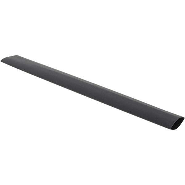 Value Collection - 6" Long Heat Shrink Electrical Tubing - Black - USA Tool & Supply