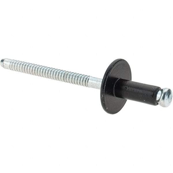 Made in USA - Aluminum Peel Blind Rivet - Aluminum Mandrel, 0.046" to 0.0203" Grip, 3/16" Head Diam, - USA Tool & Supply