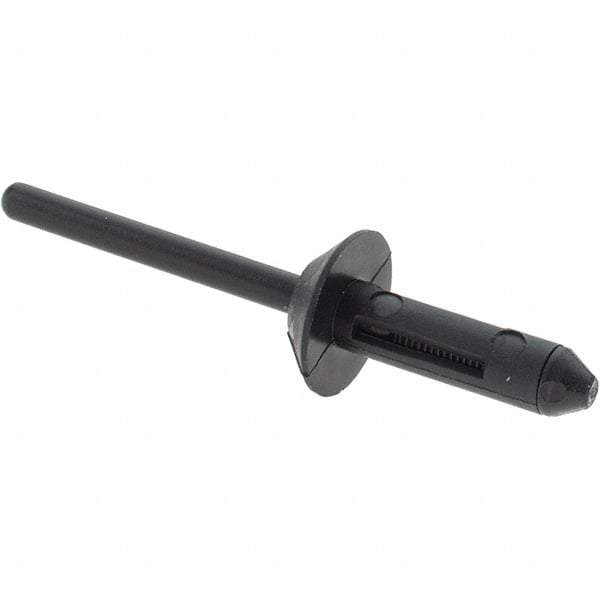 Value Collection - Nylon Multi Grip Blind Rivet - 1/16" to 11/64" Grip, 1/2" Head Diam, 1-7/8" Length Under Head, - USA Tool & Supply