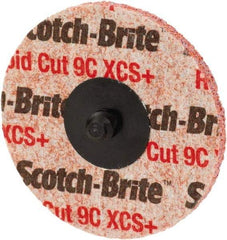 3M - 3" Disc Diam, Ceramic Quick Change Disc - Type R Attaching System, Nonwoven, Orange, Extra Coarse Grade, 15,100 RPM - USA Tool & Supply