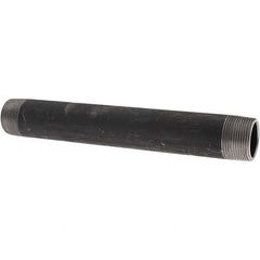 Value Collection - Black Pipe Nipples & Pipe Style: Welded Pipe Size: 1-1/4 (Inch) - USA Tool & Supply