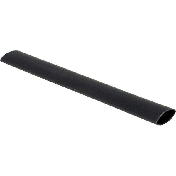 Value Collection - 6" Long Heat Shrink Electrical Tubing - Black - USA Tool & Supply