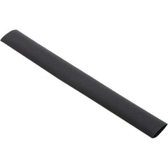 Value Collection - 6" Long Heat Shrink Electrical Tubing - Black - USA Tool & Supply