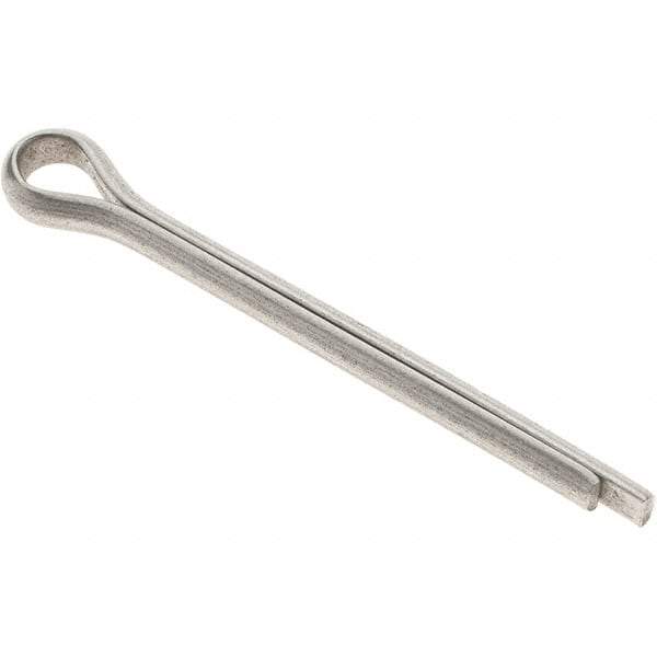 Value Collection - 3/16" Diam x 2" Long Extended Prong Cotter Pin - Grade 18-8, Uncoated, Stainless Steel - USA Tool & Supply