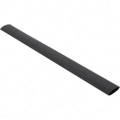 Value Collection - 12" Long Heat Shrink Electrical Tubing - Black - USA Tool & Supply