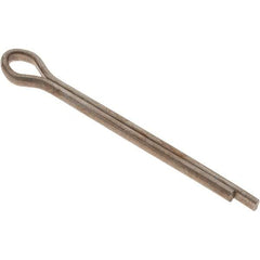 Value Collection - 1/8" Diam x 1-1/2" Long Extended Prong Cotter Pin - Grade 2, Zinc-Plated, Steel - USA Tool & Supply