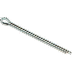 Value Collection - Extended Prong Cotter Pin - Grade 2, Zinc-Plated, Steel - USA Tool & Supply