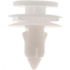 Value Collection - 7mm Hole Diam, Plastic Panel Rivet - 15mm Length Under Head, 7mm Material Thickness - USA Tool & Supply